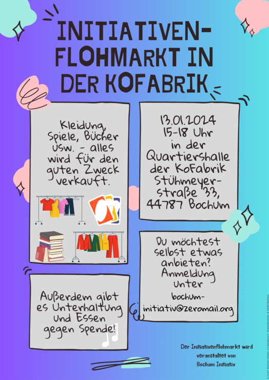 Read more about the article Initiativenflohmarkt in der Kofabrik