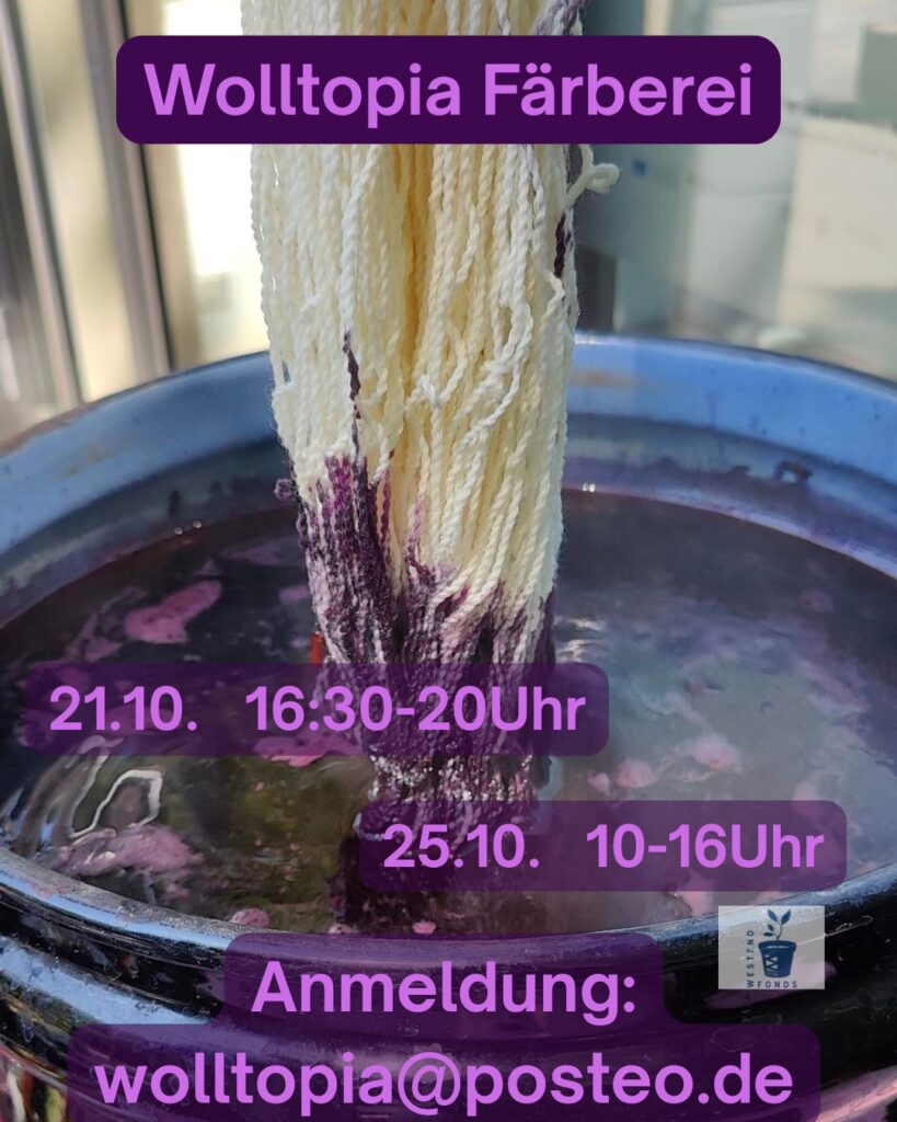 Mehr über den Artikel erfahren Färberei bei Wolltopia